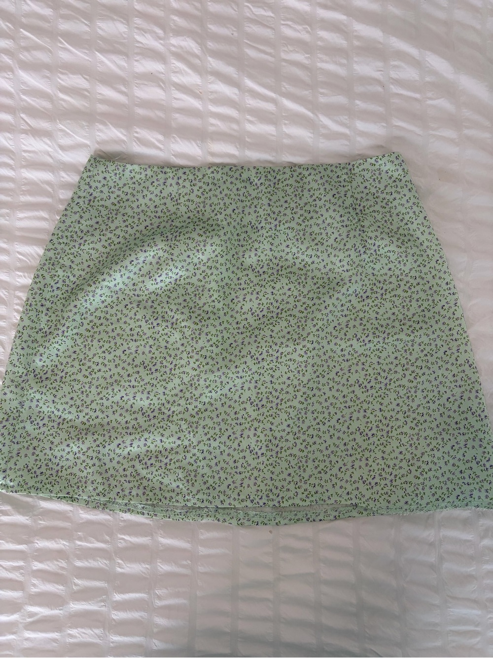 Princess Polly Light Green Floral Mini Skirt